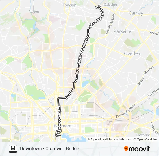 103 Bus Line Map