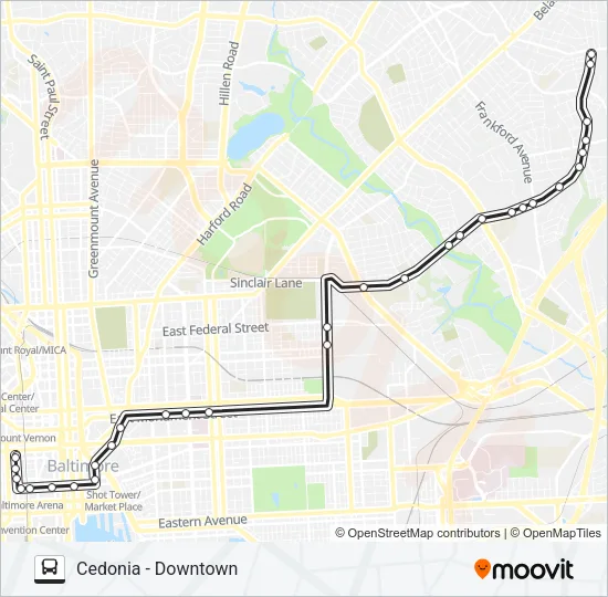 105 Bus Line Map