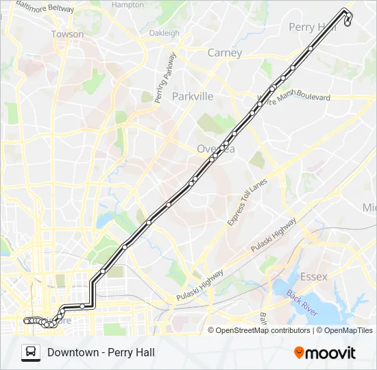 115 Bus Line Map