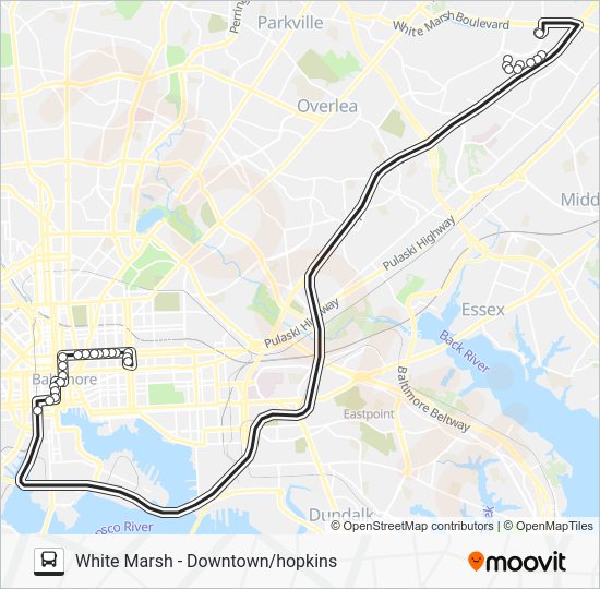 120 Route Schedules, Stops & Maps White Marsh (Updated)