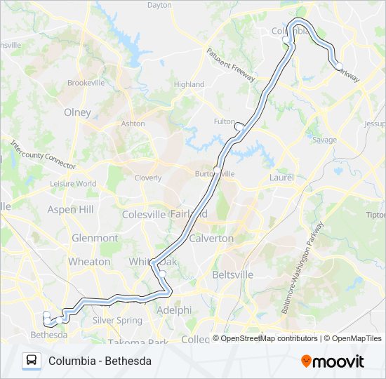 203 Bus Line Map