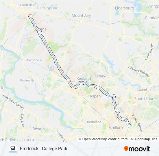 204 Bus Line Map