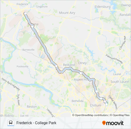 204 Bus Line Map