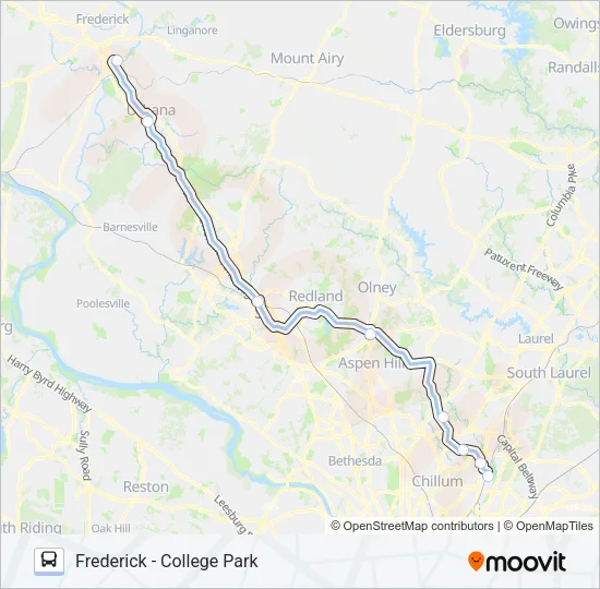 204 Bus Line Map