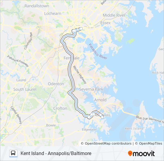 210 Bus Line Map