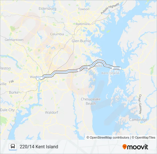 220 Bus Line Map