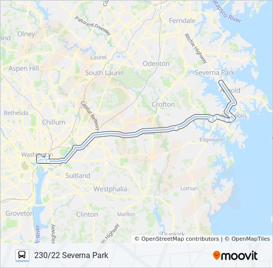 230 Bus Line Map