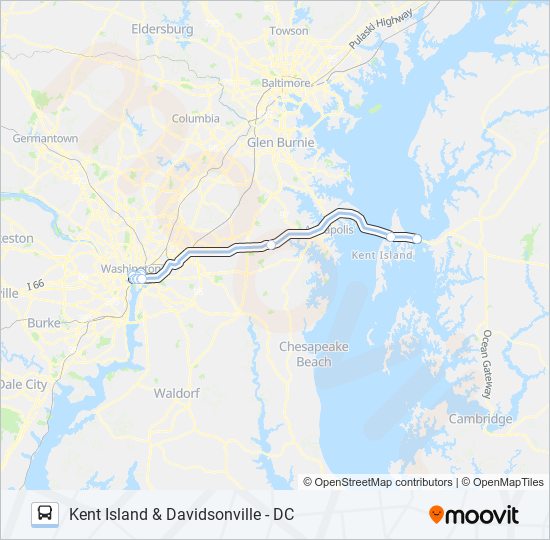 250 bus Line Map