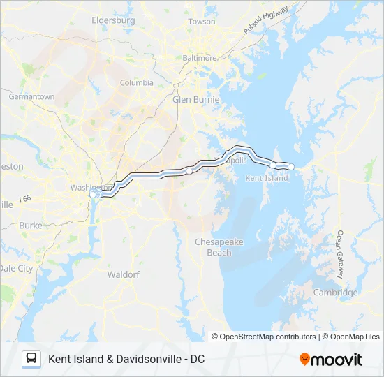250 Bus Line Map