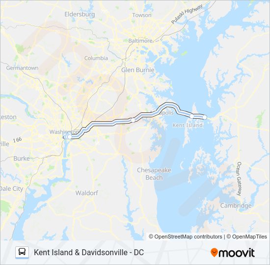 250 Bus Line Map