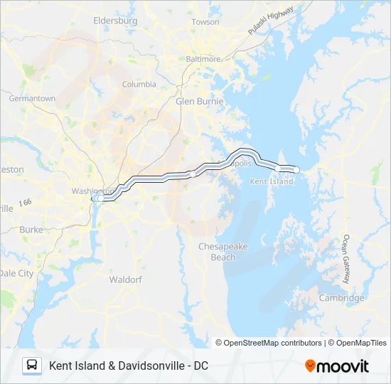250 Bus Line Map