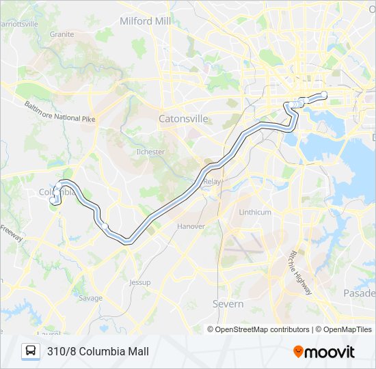 310 Bus Line Map