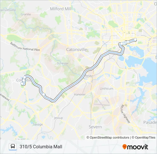 310 Bus Line Map