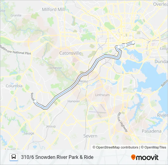 310 Bus Line Map