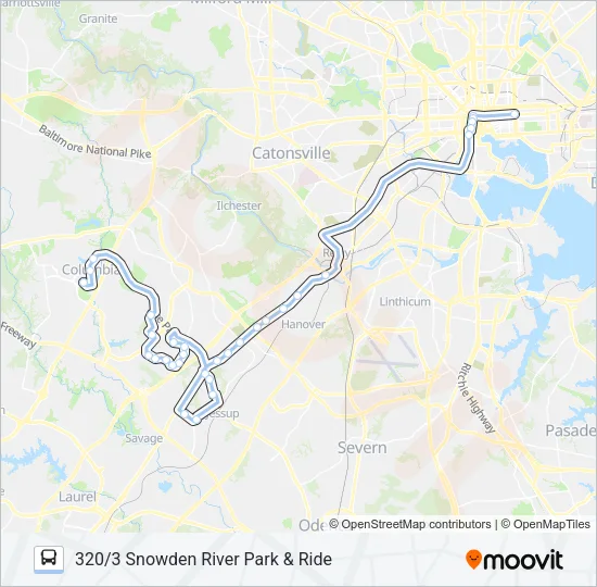 320 Bus Line Map