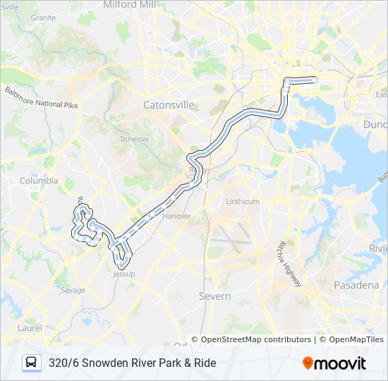 320 Bus Line Map