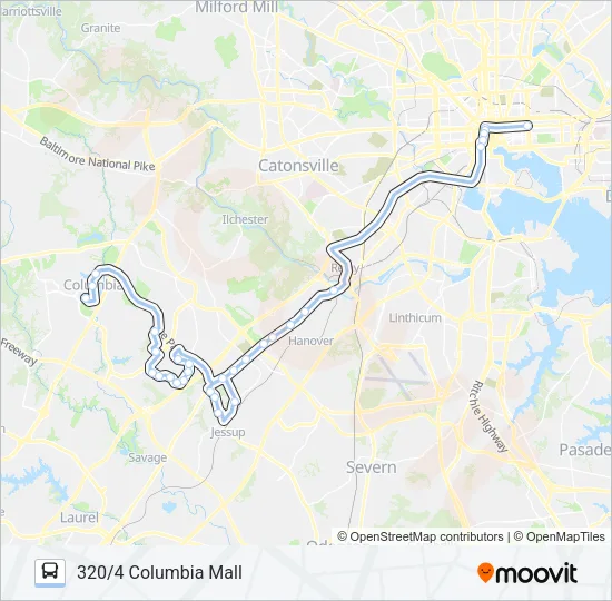 320 Bus Line Map