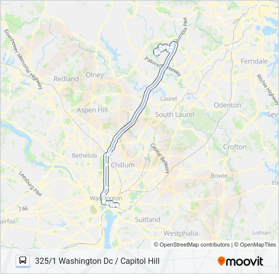 325 Bus Line Map