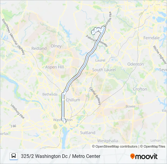 325 Bus Line Map
