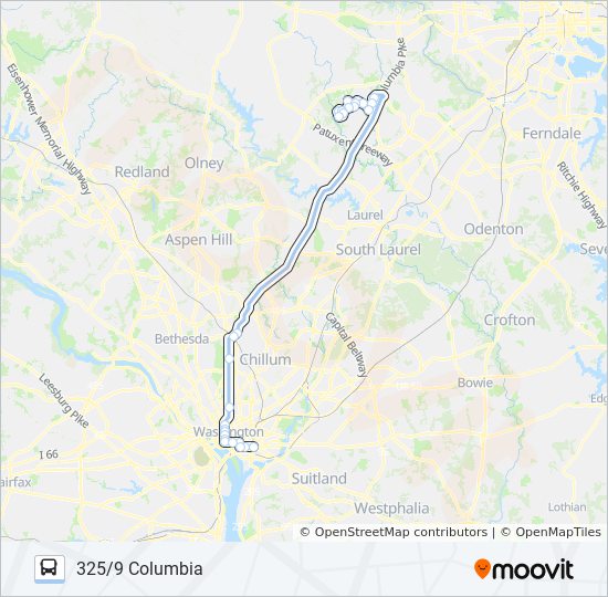 325 Bus Line Map