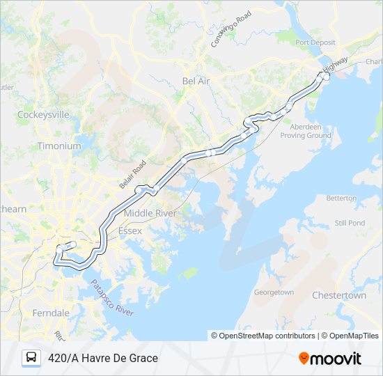 420 Bus Line Map