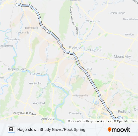 505 Bus Line Map