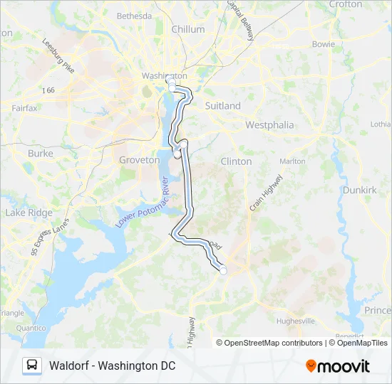610 Bus Line Map
