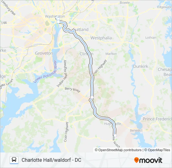 705 Bus Line Map