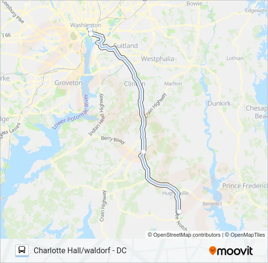 705 Bus Line Map