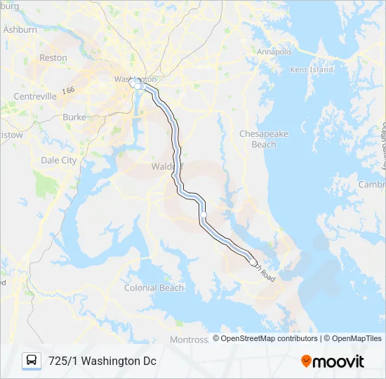 725 Bus Line Map