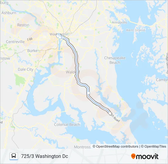 725 Bus Line Map