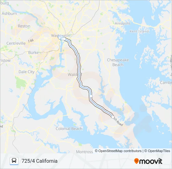 725 Bus Line Map