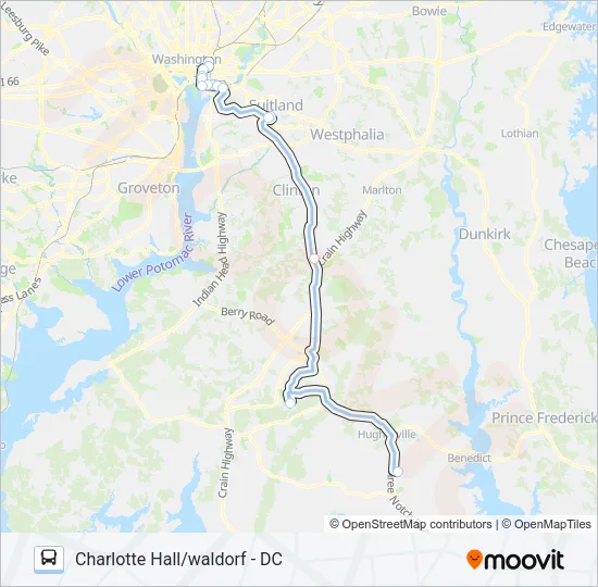 735 Bus Line Map