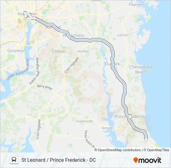 840 Bus Line Map