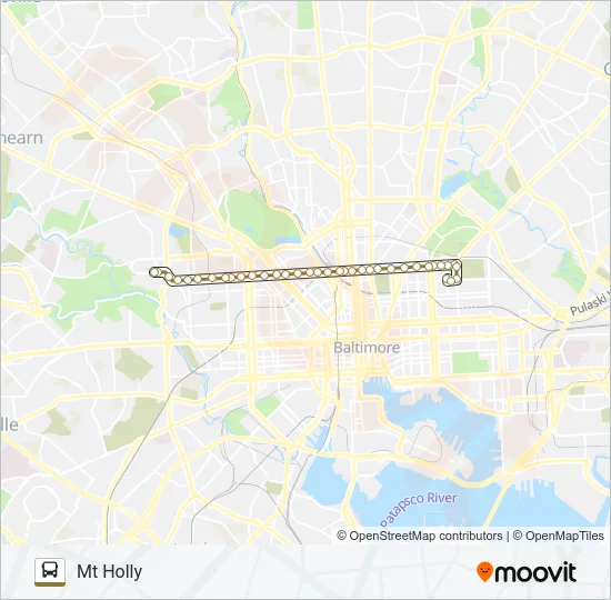 CITYLINK GOLD Bus Line Map