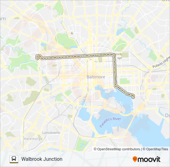 CITYLINK GOLD Bus Line Map
