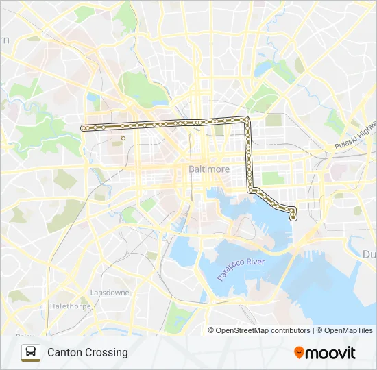 CITYLINK GOLD Bus Line Map