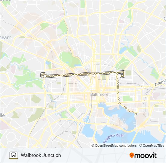 CITYLINK GOLD bus Line Map