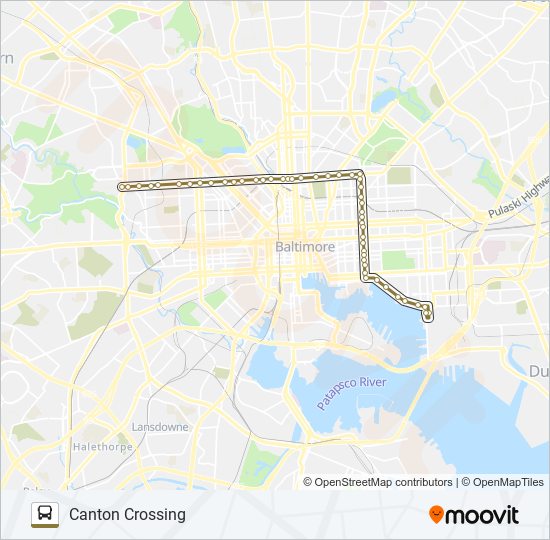 Mapa de CITYLINK GOLD de autobús