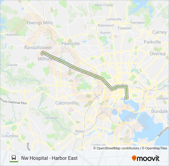 CITYLINK LIME Bus Line Map