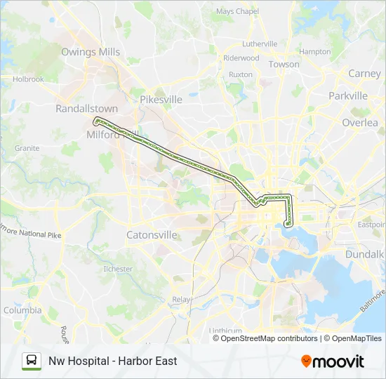 CITYLINK LIME Bus Line Map