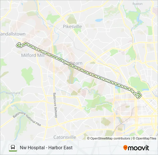 CITYLINK LIME Bus Line Map