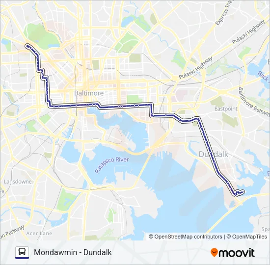 CITYLINK NAVY Bus Line Map