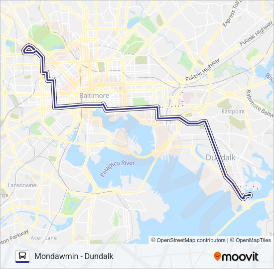 CITYLINK NAVY Bus Line Map