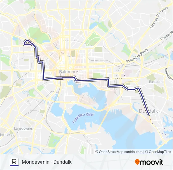 CITYLINK NAVY Bus Line Map