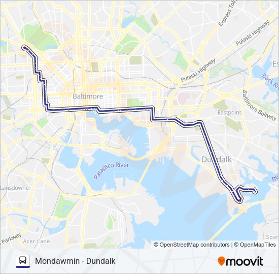 CITYLINK NAVY Bus Line Map