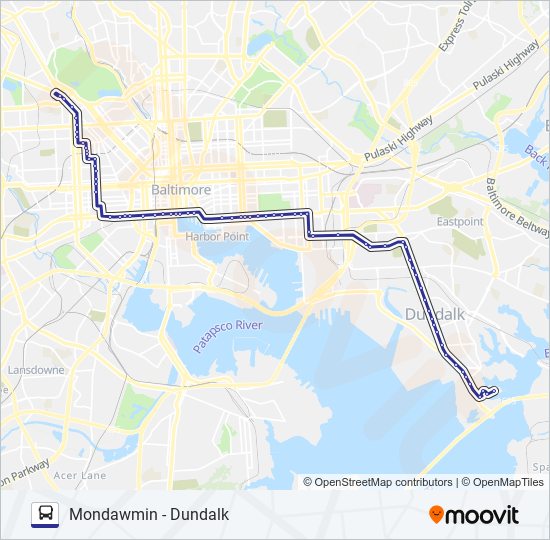 Mapa de CITYLINK NAVY de autobús