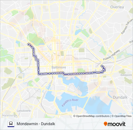 CITYLINK NAVY Bus Line Map