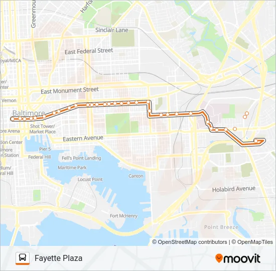CITYLINK ORANGE Bus Line Map
