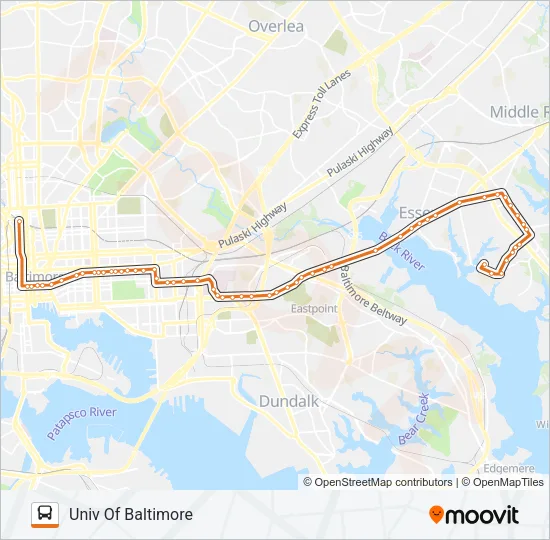 CITYLINK ORANGE Bus Line Map